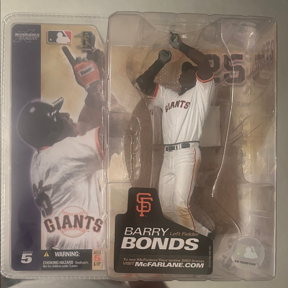 MLB Barry Bonds San Francisco Giants White Baseball Action Figure